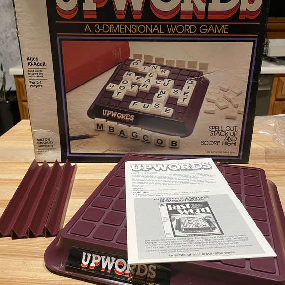 Vintage, Upwords 3D Word Game by Milton Bradley - Picture 7 of 8